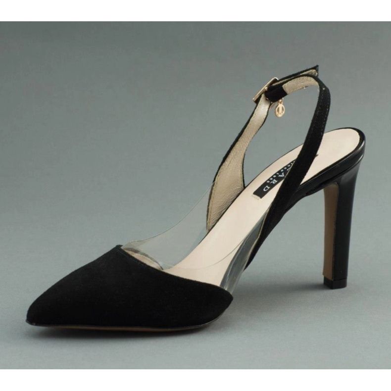 Lizard Svarta sandaler på hög klack 04765 1