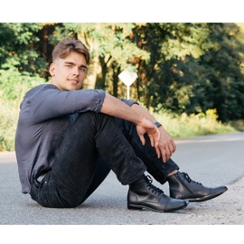 KENT Vinter Chelsea stövlar 287D Svart 2