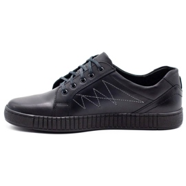 Polbut Casual herrskor J66 svart med silver mångfärgad 1