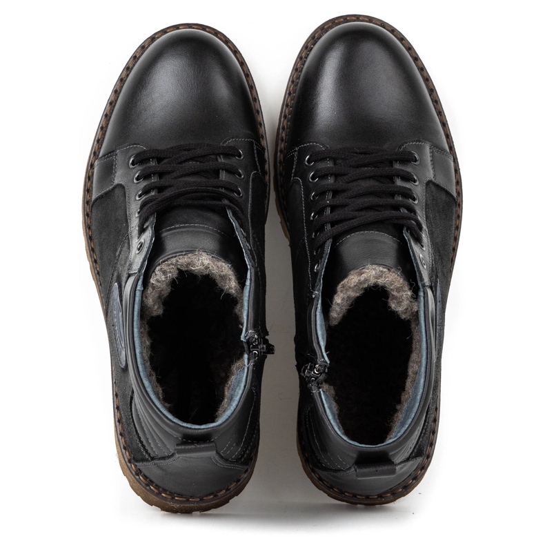 Mario Pala 865MP svarta herrvinterstövlar 1