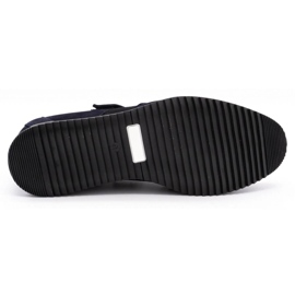 Polbut Casual läderskor för män 2102/2 marinblå 1