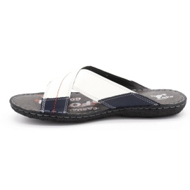 Kampol Män läder tofflor 200 / B vita 1 Kampol Män läder tofflor 200 / B vita 1