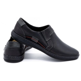 Olivier Mäns läderloafers 520 svart 4