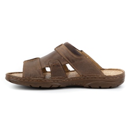 Polbut Tofflor för män 358 brun 1