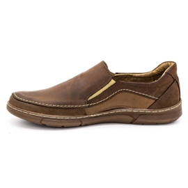 Olivier Slip-on-skor för män 283GT brun 2