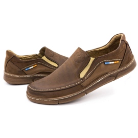 Olivier Slip-on-skor för män 283GT brun 8