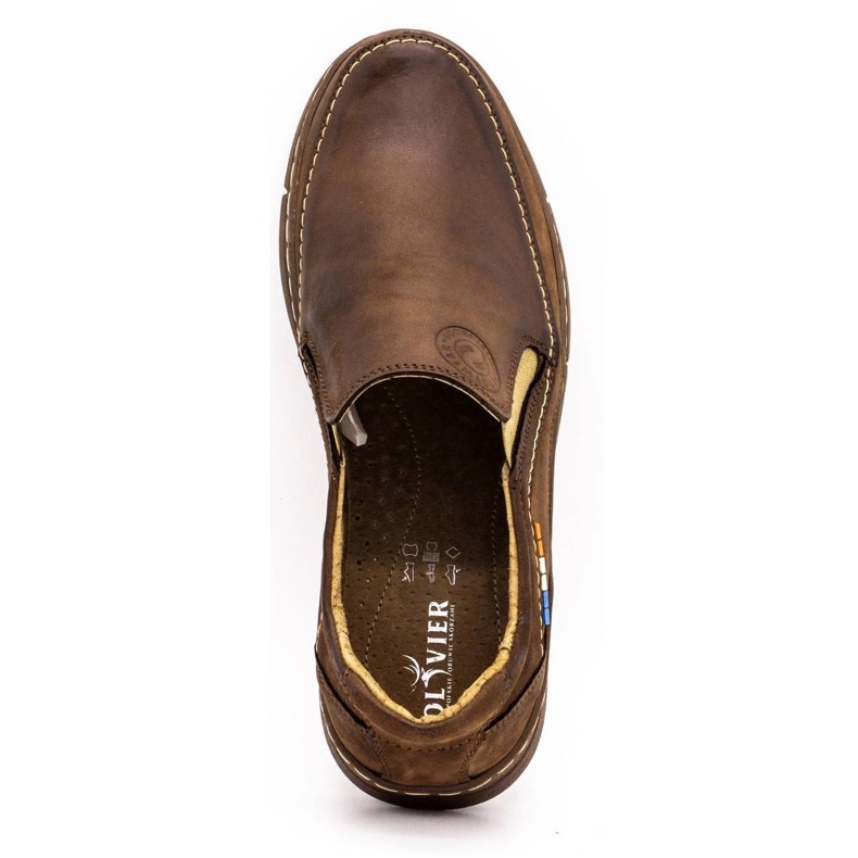 Olivier Slip-on-skor för män 283GT brun 1