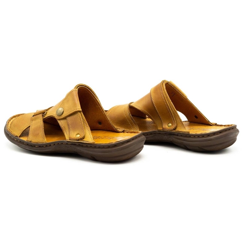 Polbut Tofflor för män 024 röda orange 1