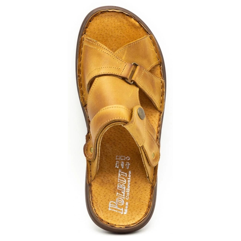 Polbut Tofflor för män 024 röda orange 2