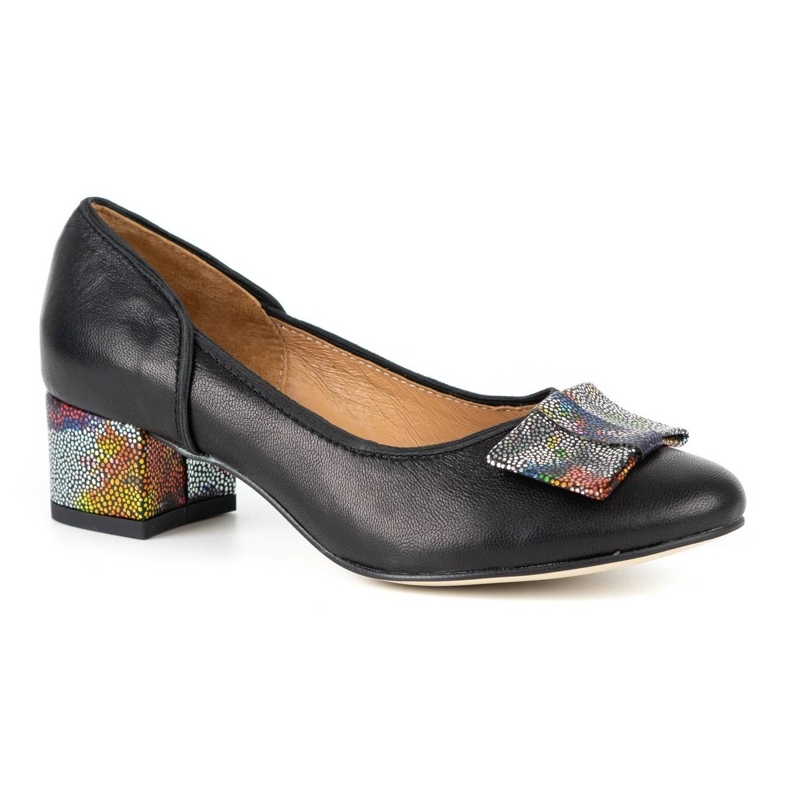 Olivier Skor för kvinnor läder höga klackar 2261 svart 1