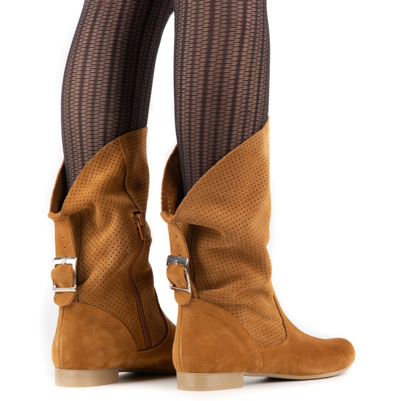 Olivier Genombrutna Elena stövlar röda orange 2