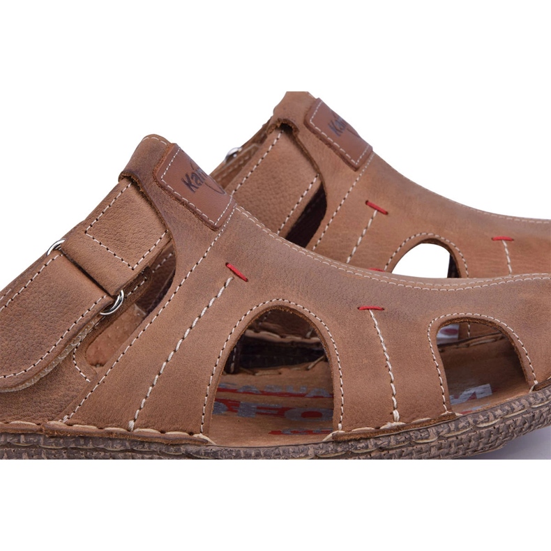 Kampol Skinntofflor herr 217 / 22KAM brun 1