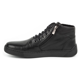 Kampol Isolerade läderstövlar för män 120KAM svarta 1