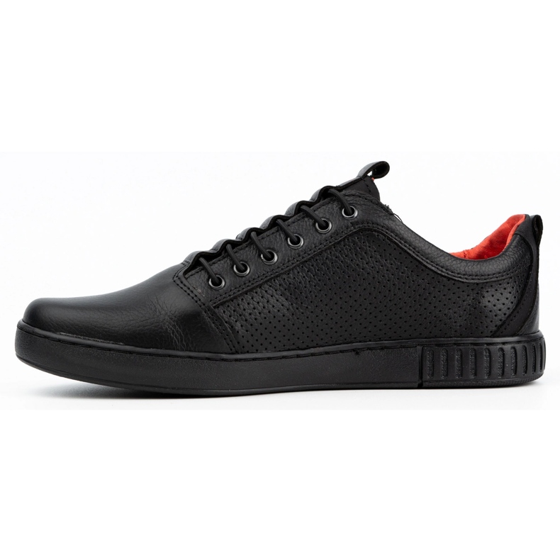 Polbut Herrskor i läder 2121P/2 svart 1