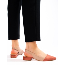 Dampumpar med öppen klack Shelovet beige 1