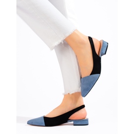 Dampumpar med öppen klack Shelovet svart 1