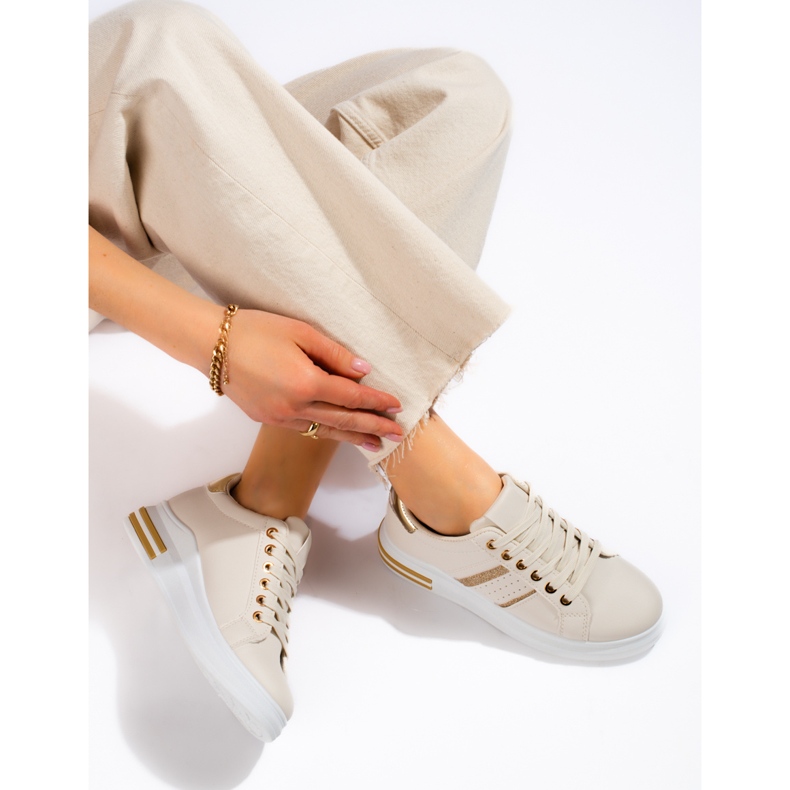 Shelovet beige sportskor för kvinnor 2