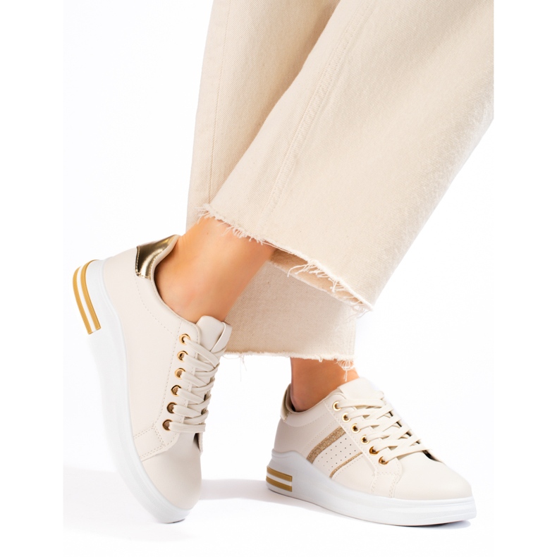 Shelovet beige sportskor för kvinnor 1