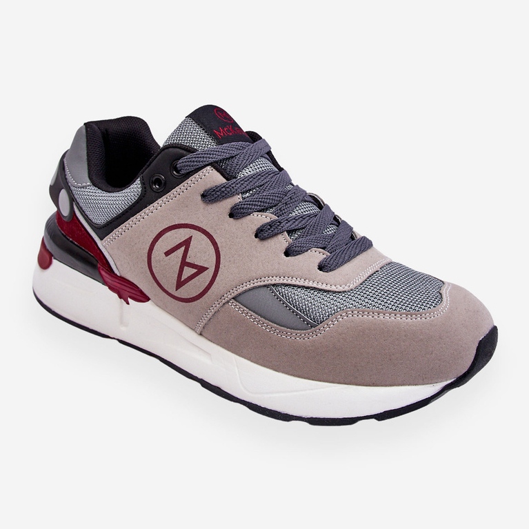 Mckeylor Sportskor med snörning för män Grå Och Svart Stephen 1