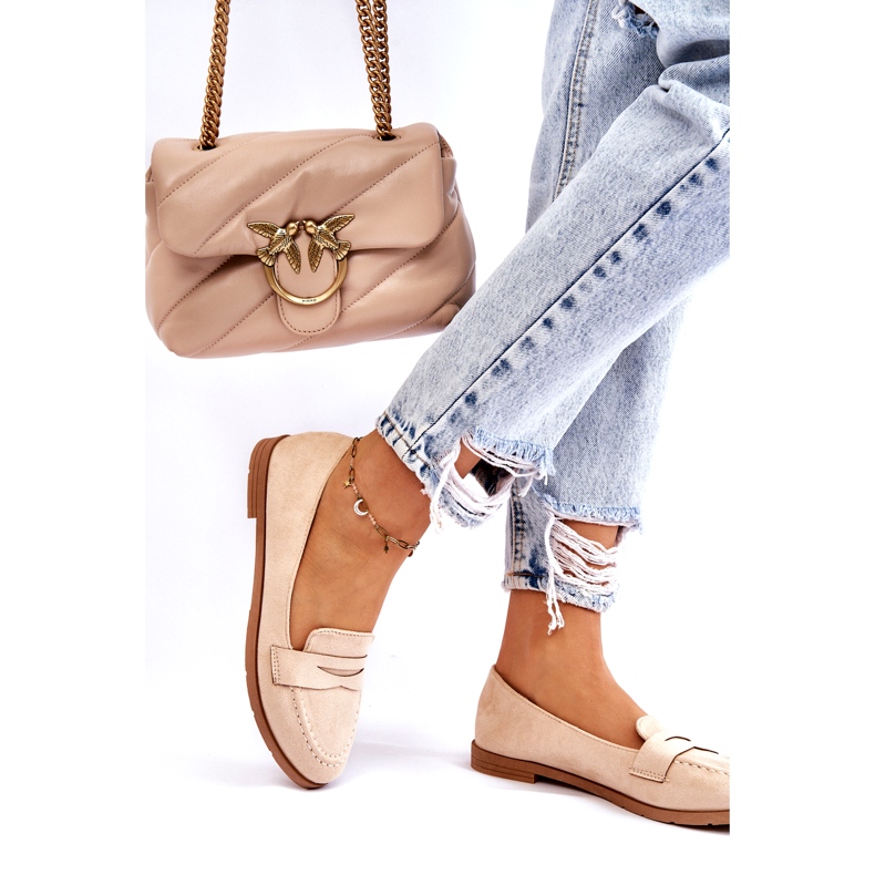 PS1 Bekväma mocka Dam Loafers Beige Lucca 2