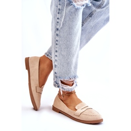 PS1 Bekväma mocka Dam Loafers Beige Lucca 4