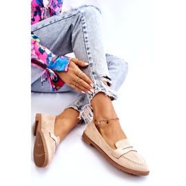 PS1 Bekväma mocka Dam Loafers Beige Lucca 6