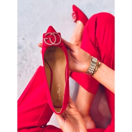 BM Ballerinas mandelröd näsa FM3107A Röd 1