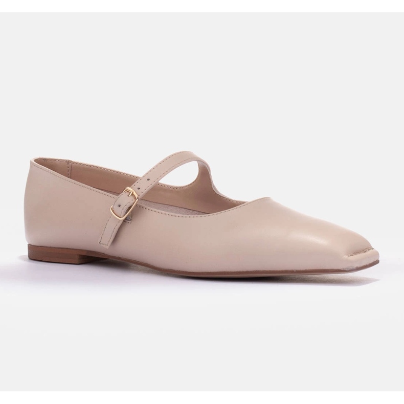 Marco Shoes Mary Jane stil balett lägenheter beige 1