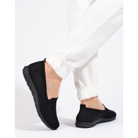 W. Potocki Dam slip on textil Potocki svart 2