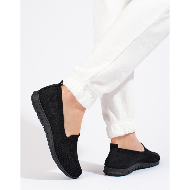 W. Potocki Dam slip on textil Potocki svart 2