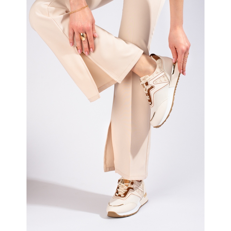 Shelovet beige sportskor för kvinnor 2