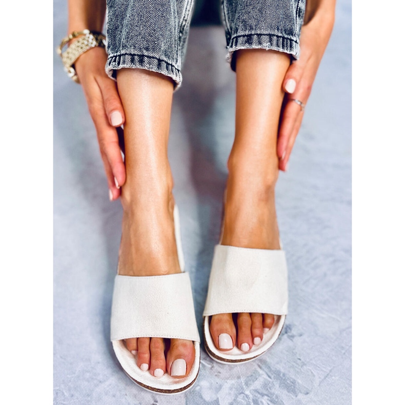 Stoner Beige korktofflor för kvinnor 1