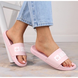 Rosa pooltofflor för kvinnor Big Star FF274A201 1