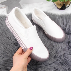 Textilsneakers slip on vita Big Star HH274007 2