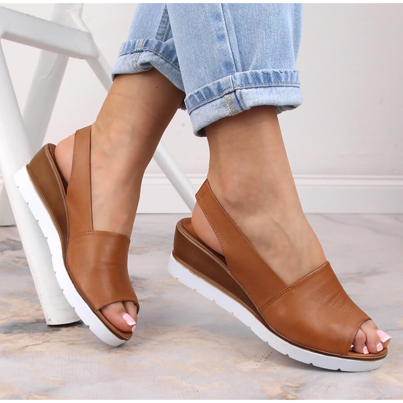 Bruna damsandaler Potocki AD77007 1