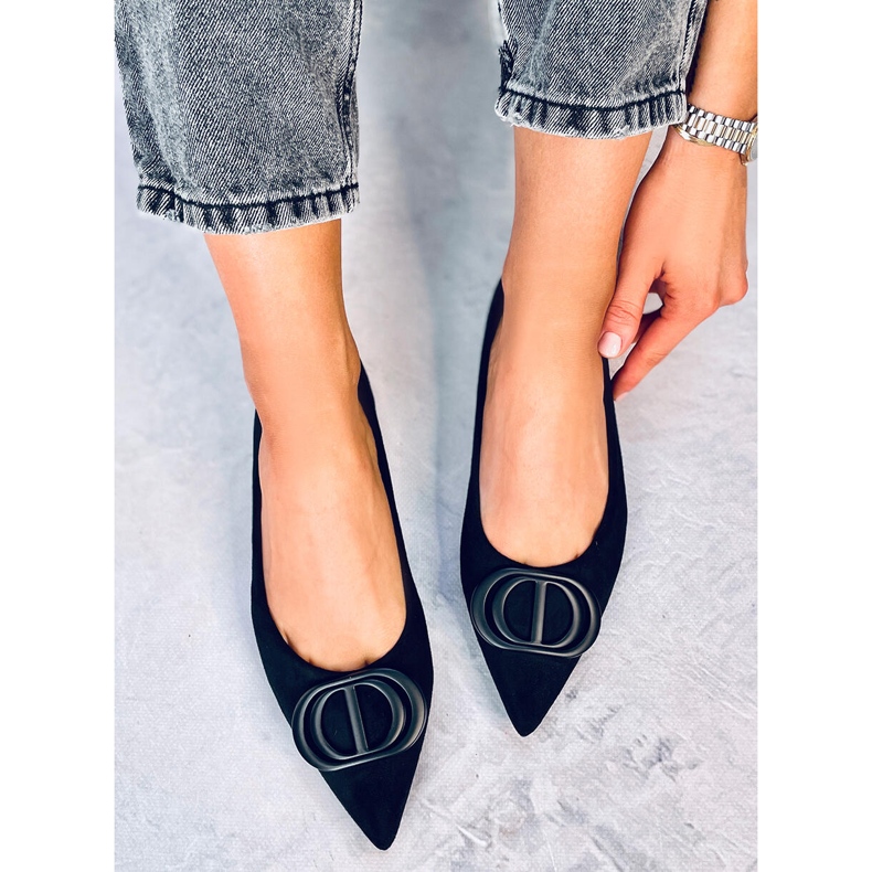 Arte Svarta ballerinor med mandeltår 1