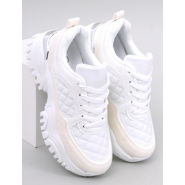 Ortega White wedge sneakers vit 1