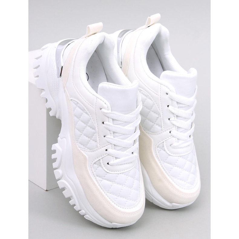 Ortega White wedge sneakers vit 1