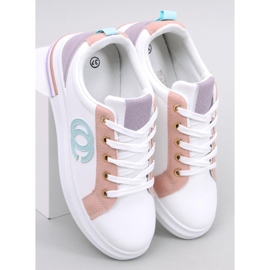 BM Verdon Pink damsneakers vit 1