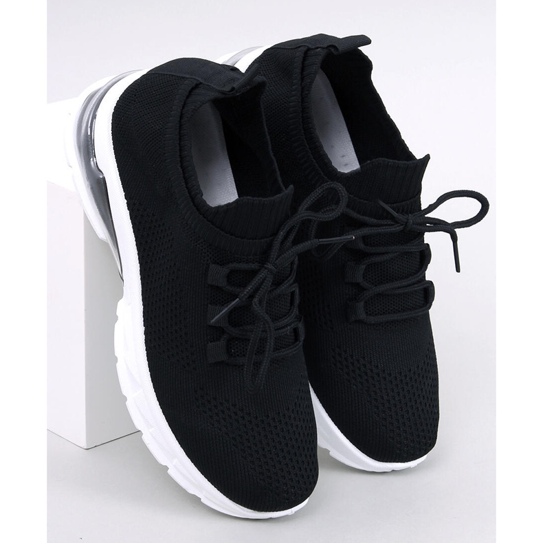 BM Caruso Black sock sportskor svart 1