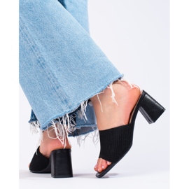 Shelovet damtextil svarta diabilder på stolpen 2