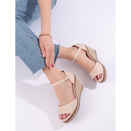 Svarta bekväma kilsandaler med espadrillor från Shelovet 2