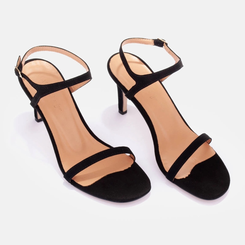 Marco Shoes Högklackade sandaler svart 1