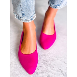Seastar Keys Fuchsia läder innersula balett flats rosa 1