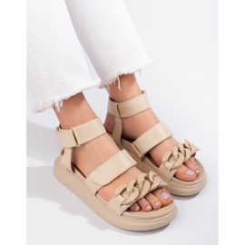 Fashionabla LA.FI-sandaler beige 1