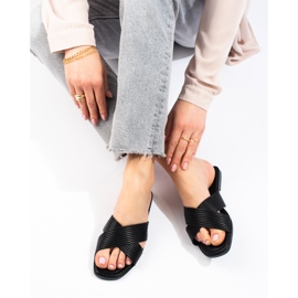 TRENDI Bekväma klassiska flip-flops svart 1