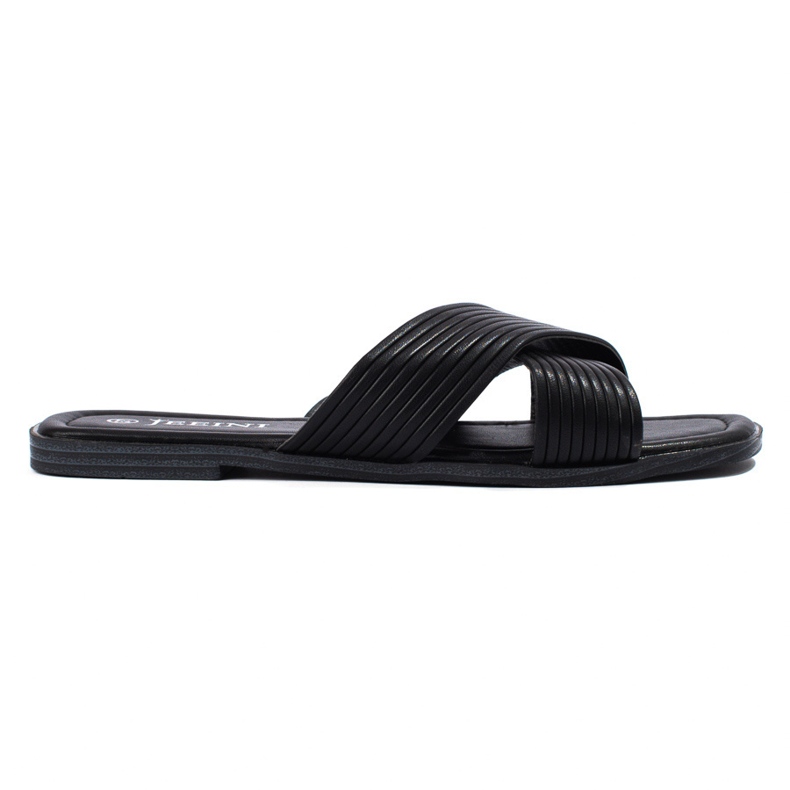 TRENDI Bekväma klassiska flip-flops svart 2