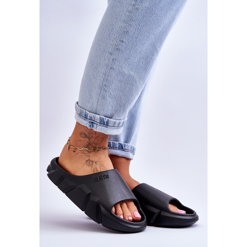 Lätt skum Big Star Tofflor för kvinnor LL274594 Svart 1