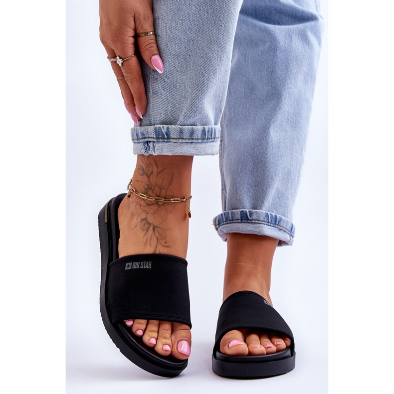 Platformtofflor dam Big Star LL274930 Svart 2