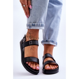 Platta sandaler för kvinnor Big Star LL274938 Svart 1
